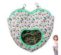 Hay Bag - Slow Feed, Hay Bag, Foldable Guinea Pig Hay Feed, Fabric | Hay Feeder with 2 Metal Buckles for Chinchilla Guinea Pig Small Pets Indoor and Outdoor Feeding