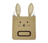 Hay Bag - Small Pet Fay Feeder, Easy Storage Dispenser with Tote, Space Gourmet Design for Cage Feeding, 9.84 x 9.45 x 0.39