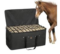 Hay Bags for Horses 44x18x22 Inch Slow Feeder Storage Container | Goat Hay Bale Bag for Cattle Goats Sheep Alpacas Livestock Outdoor Stall Barn Trailer