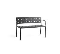 HAY Balcony Dining Bench with Armrest Anthracite