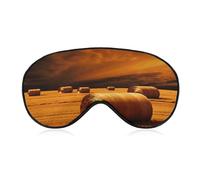 Hay Bales Sleep Mask Eye Mask Travel Eye Cover