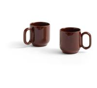 HAY - Barro Cup Set of 2, Burgundy - Red