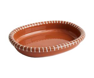 HAY - Barro Oval Dish Large, Natural - Natural