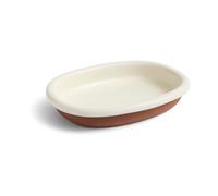 HAY Barro oval serving plate Off-white, large 27x36 cm
