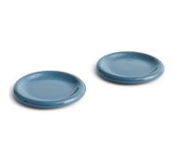 HAY Barro plate Dark blue, Ø18 cm 2-pack