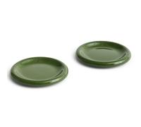 HAY Barro plate Green, Ø18 cm 2-pack
