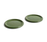 HAY Barro plate Green, Ø24 cm 2-pack