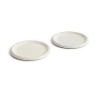 HAY Barro plate Off-white, Ø24 cm 2-pack
