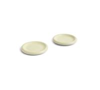Hay Hay Barro Round Terracotta Plates Set Of Two Pistachio