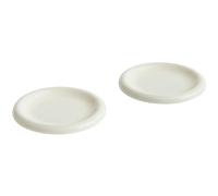 HAY - Barro Plate Set of 2 Ø18 cm, Off-white - Off-White