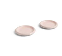 HAY - Barro Plate Set of 2 Ø18 cm, Pink - Pink