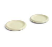 HAY - Barro Plate Set of 2 Ø18 cm, Pistachio - Green