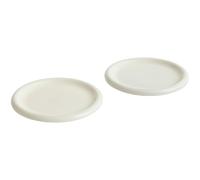 HAY - Barro Plate Set of 2 Ø24 cm, Off-white - Off-White