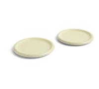 HAY - Barro Plate Set of 2 Ø24 cm, Pistachio - Green
