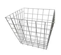 Hay Basket Feeding Rack 70 Litre Double Sided Slot-Over - Silage, Hay, Straw, Haylage and Grass Feeder, Hangable on Sheep Hurdles & Wooden Dividers, Galvanised Steel Mesh 490x460x460mm (1 Basket)