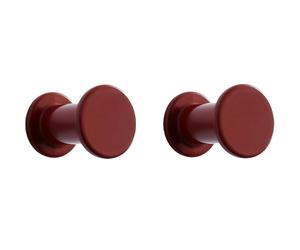 HAY - Bolt Hook Set Of 2- Blue Hook 2-pack Red - Red