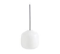 HAY Buoy pendant lamp Ø20 cm Opal glass-anthracite blue