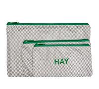HAY Candy Mono Wash Bag - Flat Set of 3 Grey