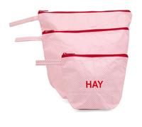 HAY Candy Mono Wash Bag - Wash Set of 3 Light Pink