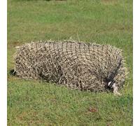 hay chix Hay Nets for Horses - Slow Feed 2-Strand Heavy Duty Square Bale Horse Hay Net (1 3/4” Holes) | Hay Bags for Horses | Fits 2-String Bales Up to 70 lbs. | Marine-Grade UV Treated Nylon