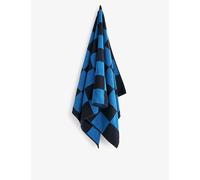 Hay Cobalt Blue Check-pattern Cotton Bath Towel