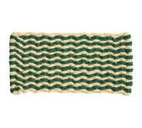 HAY - Coco Door Mat 40x80 cm, White / Dark Green - White