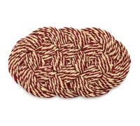 HAY - Coco Doormat Swirl 40x80 cm, Bordeaux / Off-white - Offwhite