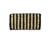 HAY Coco Stripe Wide doormat Black-white