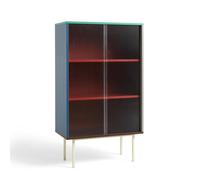 HAY Colour Cabinet Cabinet With Glass Doors High Multicolored