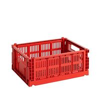 HAY Colour Crate 541462 Transport Box M Recycled Polypropylene Red Dimensions: 34.5 cm x 26.5 cm x 14 cm