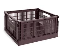 HAY - Colour Crate Large Square Storage, Bordeaux - Bordeaux