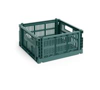 HAY Colour Crate M Square 29.5x29.5 cm Dark green