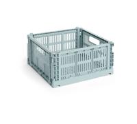 HAY - Colour Crate Medium Square Storage, Dusty Blue - Dusty Blue