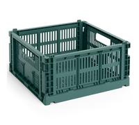 HAY - Colour Crate Medium Square Storage, Dark Green - Dark Green