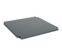 HAY - Colour Crate Metal Large Square Lid, Charcoal - Charcoal
