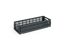 HAY Colour Crate Mini Oblong 13x34.5 cm Charcoal