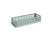 HAY - Colour Crate Mini Oblong Storage, Sage Green - Sage Green