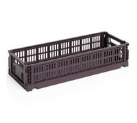 HAY - Colour Crate Mini Oblong Storage, Bordeaux - Bordeaux