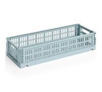 HAY - Colour Crate Mini Oblong Storage, Dusty Blue - Dusty Blue