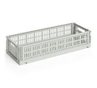 HAY - Colour Crate Mini Oblong Storage, Grey - Grey