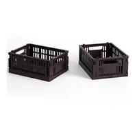 HAY - Colour Crate Mini Storage 2-pack, Bordeaux - Bordeaux