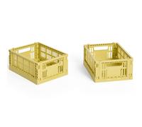 HAY - Colour Crate Mini Storage 2-pack, Dusty Yellow - Dusty Yellow