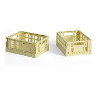HAY - Colour Crate Mini Storage 2-pack, Light Yellow - Light yellow