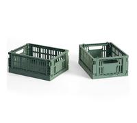 HAY - Colour Crate Mini Storage 2-pack, Sage Green - Sage Green