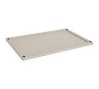 HAY - Colour Crate Plastic Large Lid, Warm Grey - Warm Grey