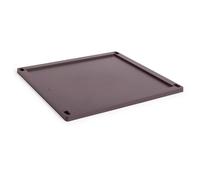 HAY - Colour Crate Plastic Large Square Lid, Bordeaux - Bordeaux
