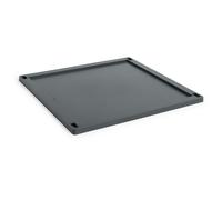 HAY - Colour Crate Plastic Large Square Lid, Charcoal - Charcoal
