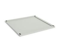 HAY - Colour Crate Plastic Large Square Lid, Grey - Grey