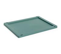 HAY - Colour Crate Plastic Medium Lid, Dark Green - Dark Green