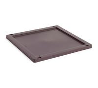 HAY - Colour Crate Plastic Medium Square / Cube Lid, Bordeaux - Bordeaux